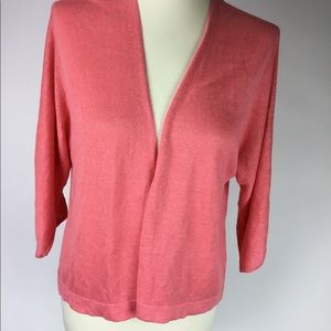 J JILL SHORT OPEN CARDIGAN